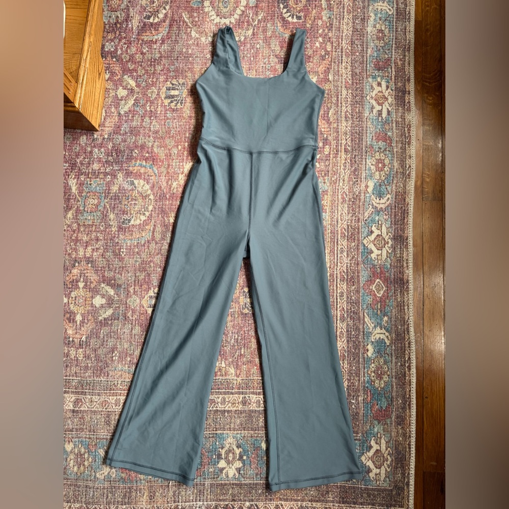 Old Navy Women’s Medium Power-soft Blue Athletic Yoga Jumpsuit Romper